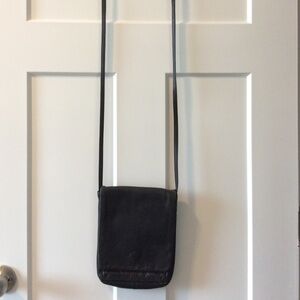 Vintage J Duseu Crossbody ALL LEATHER Purse - Black